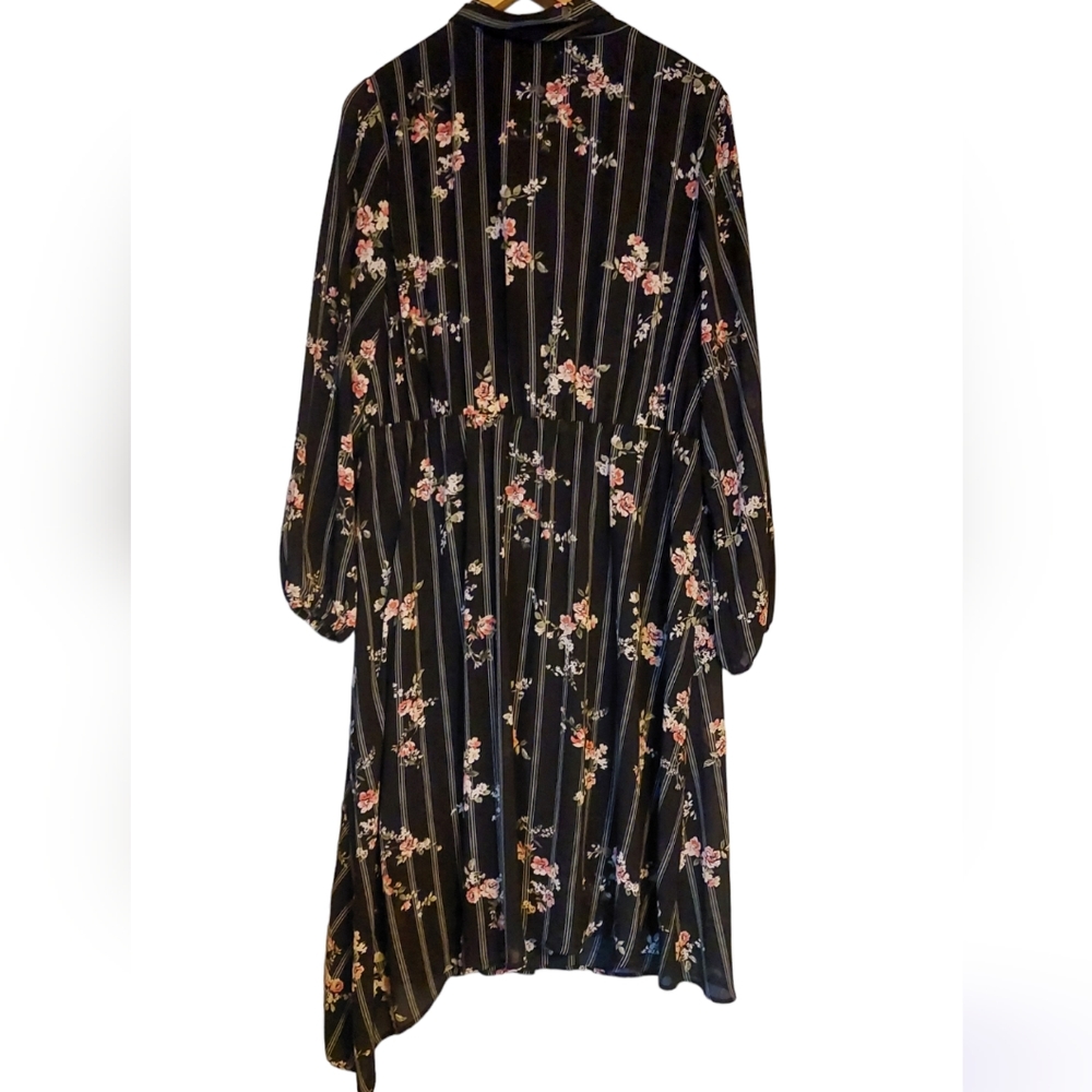 Love and Legend Asymetrical Hem Neck Tie Dress Size 18 - Picture 5 of 9